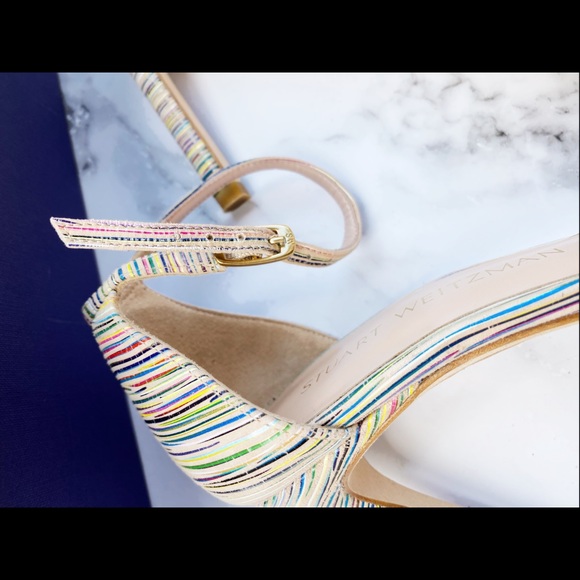 NEW IN BOX Stuart Weitzman Heel Sandal Ankle Strap - Picture 5 of 6